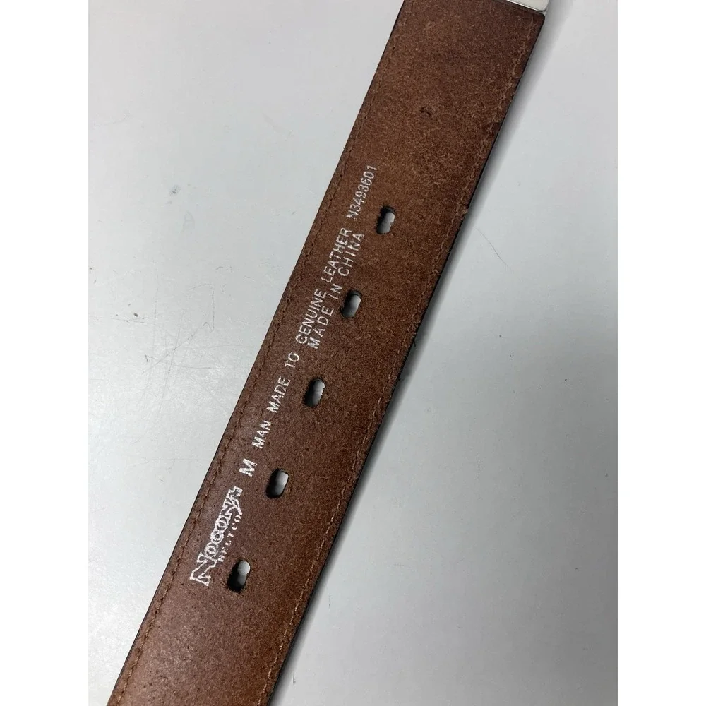 Women's Black Leather Nocona Western Belt Embellished Medium Cowgirl Bling